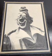 Lou Jacobs - Mounted Circus Clown Black & White Photo -Vintage - King of Clowns picture