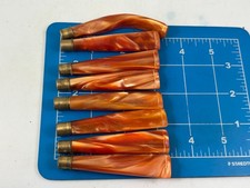 Judd's Lot of 8 Very Nice Never Used Lucite Brass Banded Pipe Stems picture