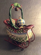 Jim Shore Heartwood Creek Sleigh Bells Ring Sleigh & 4 Ornaments 2007 picture