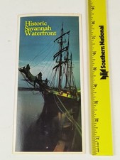1980's Historic Savannah GA Waterfront Pamphlet Georgia  picture