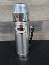 Vtg Uno-Vac Unbreakable Stainless Steel Thermos Made in USA Z1 picture