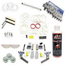 1989 Williams Bad Cats Pinball White Premium Maintenance Kit picture