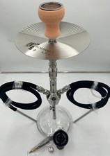 Hookah Shisha Heavy Duty Stainless Steel Complete Set, shared two hoses 24