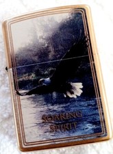 Limited production 2016 Brass Soaring Spirit Bald Eagle Zippo Lighter picture