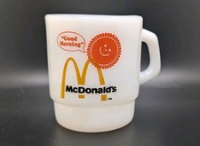 Fire-King McDonald's Good Morning Coffee Mug Anchor Hocking Vintage Milk Glass picture