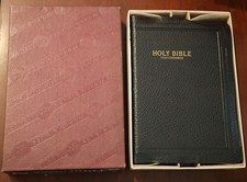HOLY BIBLE Concordance 230-C KJV Red Letter Edition in Original Box c. 1950 picture