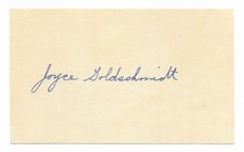 Joyce Goldschmidt Bachner Vintage Signed 3x5 Card 1940's Equestrian Champion picture