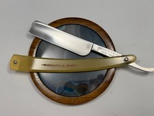 Vintage 5/8” Hand Maid Bowdins Wedge Straight Razor Shave Ready USA picture