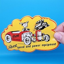 Sharp Speed Equip. Vintage Style DECAL, Vinyl STICKER, racing, hot rod, rat rod picture