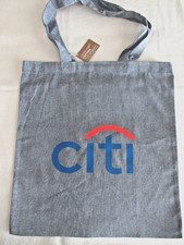 Citi Bank blue denim Tote   Bag NEW picture