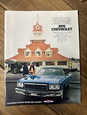 Vintage 1975 Chevrolet Caprice Impala Bel Air New Car Dealer Sales Brochure NOS picture