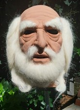 Vintage 1980's Don Post Studios Wizard Halloween Latex Mask MINT RARE picture