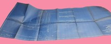 Vintage 1925 Chicago Milwaukee & St. Paul Railway Blueprint Map Nahant IA picture