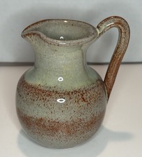 Vintage Pine Ridge Sioux Pottery Ewer Pitcher Olive Cottier Signed Oglala Lakota picture