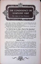 Condolence Sympathy Visit Card 1890s Victorian Mourning Etiquette Guide picture