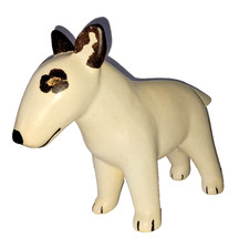 Vtg Mid Century Modern Lisa Larson Swedish Art Pottery Bull Terrier Dog Figurine picture