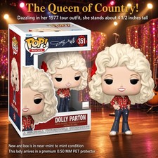 New 2024 Dolly Parton Funko Pop Rocks1977 Tour Figure #351 NM-MT in Protector picture
