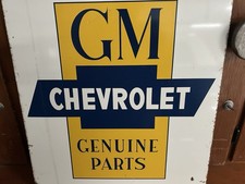 Original 24x18 GM Chevrolet Parts Sign picture