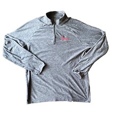 Coors Light Gray Quarter-Zip Pullover Sweater Soybu Men’s Medium Breweriana picture