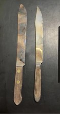 primitive old wooden knife lot of 2 barn find picture
