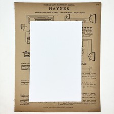 Vtg 1922 75 1923 57 77 Haynes Standard Auto Electricians Manual Wiring Diagram picture