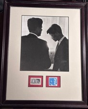 President John F. Kennedy & Senator Robert F. Kennedy Framed Silhouette Picture picture
