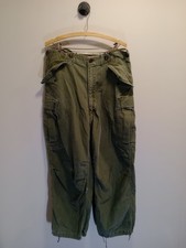 Vintage US Army M-1951 Field Shell Trousers OG-107 Korean War Cargo Pants USA picture