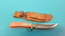 Rare Schrade 165 USA Deer Hunter Knife Orange Variant + Sheath TR1925 picture