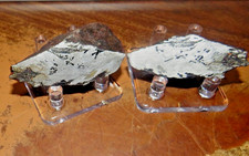 BEAUTIFUL 180 GM.  ETCHED CANYON DIABLO METEORITE PAIR ARIZONA 102 & 78 gm picture