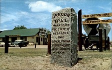 Oregon Trail Marker, Nebraska, 1912 Postcard picture