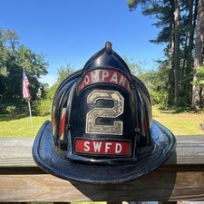 Cairns & Brother Inc Vintage Firefighter Metal Helmet Clifton, New Jersey picture