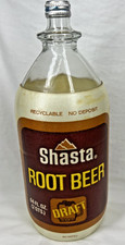 Vintage Shasta Draft Root Beer 64oz (2 QTS.) Foam Jacket, Metal Screw-On Lid picture