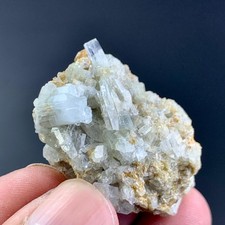 128 CT Natural Terminated Aquamarine Crystals Bunch From Skardu Pakistan picture