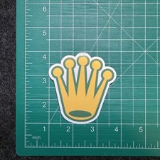 FEAR TOMORROW Gold & Green Crown Sticker, SupDef, one7six, FOG picture