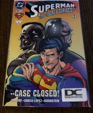 Superman #104 DC Universe STICKER Variant 1995 DCU Logo Darkseid picture