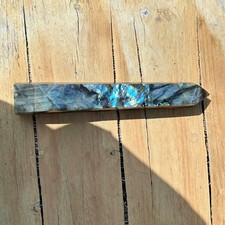 3LB Natural labradorite quartz obelisk crystal wand point healing C3077 picture