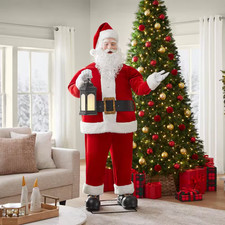 6.5 FT ANIMATED LED APP CONTROLLED SANTA CLAUS ANIMATRONIC CHRISTMAS DECORATION picture