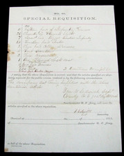 CIVIL WAR 102ND ILLINOIS SOLDIERS UNIFORMS SGD BY COLONEL FRANK W SMITH 1863 picture