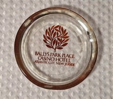 Vintage Bally's Park Place Casino Hotel New Jersey Souvenir Glass Ashtray picture