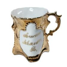 LEBANON PA PENNSYLVANIA Antique 1900s  Souvenir China Gold Cup picture