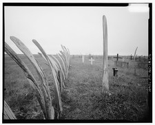 Photo:Point Hope Alaska Cemetery Whalebone Fence 1900s Graveyard Crosses picture