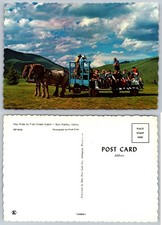 Continental Hay Ride Trail Creek Cabin Sun Valley Idaho Postcard picture