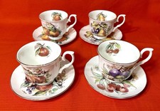 Royal Victorian Fine Bone China Set of 8 Artist Signed Made in England picture