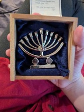EL AL Airlines First Class Miniature Menorah Gift picture