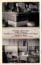 Sarona WI Ted Hagg’s Sarona House Restaurant Multiview Vintage Postcard picture