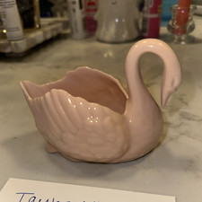 Vintage Lenox Pink Paddle Foot Swan Trinket Dish collectible picture