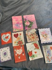 10 Vintage Valentine's Day Cards Lot - Girls, girls, girls picture