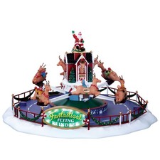 Lemax Santa's Wonderland Reindeer On Holiday Retired Carnival Ride SKU: #64058 picture