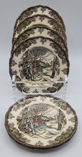 Johnson Bros Friendly Village Bread & Butter Plates Sugar Maples 6 1/4