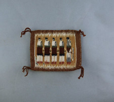 Vintage Miniature Navajo Yei Weaving  3 1/2 